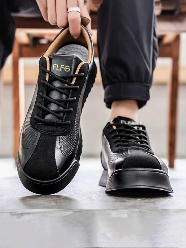 Mode Splicing Einfarbige Sneaker Rundkopf Leicht Luxus College Mode Designer Herren Lässig Schuhe Elegante Herrenschuhe Soft Komfort Rutschfeste Sohle Tägliche Lässig Herrenschuhe Geschäftlich Formell Büro Party Vielseitig Hochzeit Täglich Geschenke Ganzjährig Große Größen Herrenschuhe 2025 Neu