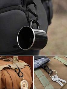 Unisex Zipper Lock Set - Includes Anti-Theft Zipper Pulls, Backpack Metal Buckles With 2 Spring Clips, Versatile S-Shaped Metal Hooks, Suitable For Luggage, Handbags, Wallets, Travel, Camping, Outdoor, Beach, Summer Holiday, Back To School - Multicolor - View 6