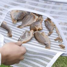 Red plegable multifuncional, cubierta de alimentos anti-viento y anti-mosquitos, deshidratador de alimentos de poliéster con tapa, red colgante portátil para secar pescado y verduras, sin necesidad de electricidad