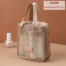 Uma bolsa de higiene pessoal multifuncional, de alta capacidade e de alta qualidade, portátil, com compartimentos separados para viagens