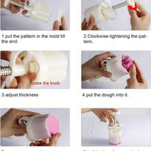 Mold Ejector Kit For Brigadeiro And Sweets Max Flower Heart Arabesque Gourmet Sweets - Màu be - Xem 5