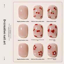 Double-Ended Point Point Pen Dot Drill Pen Nail Pen Nail Dot Flower Hook Edge Polka Dot Nail Art Special Tool - màu nâu - Xem 3