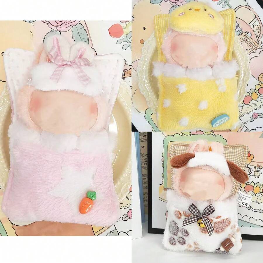 Joycabin Vestito Gonna A Bocciolo Bianco Con Perle Per Bambole Di Peluche 15-17 Cm – Set Accessori - 3