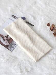 Diadema a rayas de color liso para mujer (1 pieza), versátil para lavarse la cara, maquillarse, hacer deporte, usar a diario, como accesorio para el cabello, ideal para otoño, viajes y como detalle para rellenar calcetines navideños.