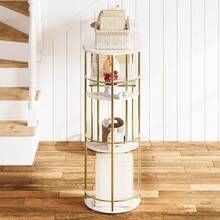 Console Table With Drawer And Shelf, 112 Cm Narrow Hall Table In Gold – Sofa Table, Couch Console Or Entrance Table For The Living Room, Hallway, Bedroom - Gold - View 4