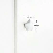 Tiradores de muebles con diseños de estrellas, nubes y lunas en cerámica para habitaciones infantiles, manijas de armarios y cajones con dibujos animados