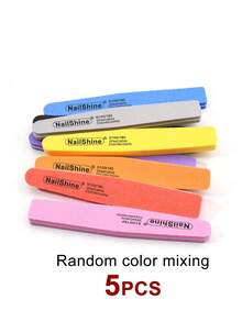NailShine 3/5/10/20 件海绵 100/180 号指甲锉和抛光套装，双面砂纸板可水洗抛光块，适用于天然指甲和水晶指甲，专业美甲工具
