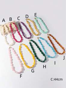 1 件复古串珠项链，迷人波西米亚风项链，个性珠宝，彩色颈链，日常项链，度假，派对，约会项链，送给她的礼物