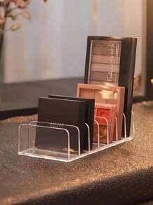 2pcs/1pc Eyeshadow Palette Organizer, Cosmetic Storage Box, Makeup Holder Display Stand, Suitable For Vanity, Bathroom Counter, Cabinet, Photography Props,Organizers,Drawer Divider,Organisation,Perfume