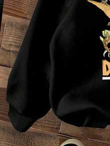 幼儿恐龙图案保暖连帽衫