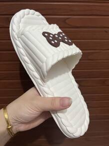 New Fashion Women Summer Slippers, Thick Sole Indoor Bathroom Non-Slip Outdoor Slippers, Comfortable Soft Flat Slippers