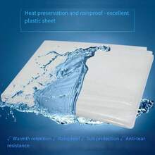 1pc Thick Transparent Plastic Film, Waterproof, Dustproof, For Window Decoration, Construction, Agriculture Use