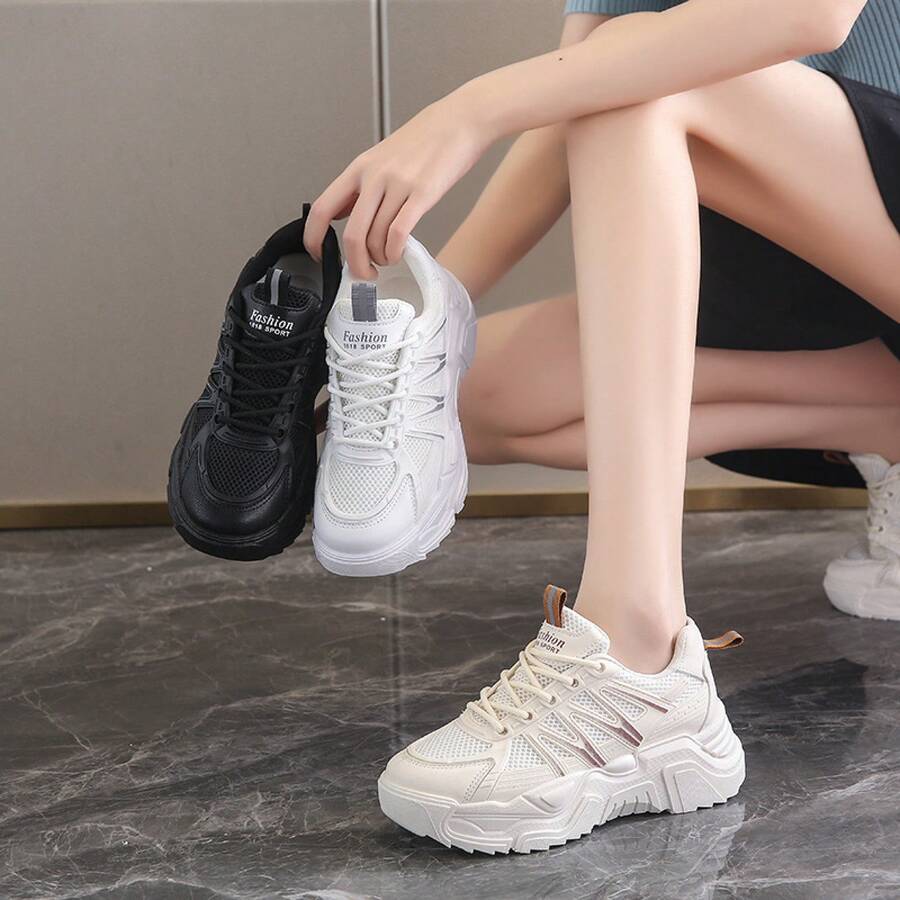 Women Chunky Shoes - 白色 - 查看 1