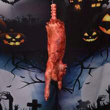 1 buc Decorațiuni de Halloween, Recuzită de cadavru din latex, Pandantive suspendate înfricoșătoare, sângeroase, pe jumătate de lungime, Case bântuite, Baruri, Cluburi, Decorațiuni de petrecere, Decorațiuni exterioare de Halloween, Cadou amuzant de Halloween, Decorațiune corporală din latex cu cadavru suspendat, Pentru baruri, petreceri pentru adulți, întâlniri de la hayon și multe altele - Multicolor - Vizualizare 5