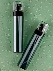 便携式旅行友好型超细雾喷雾器，灰黑色喷雾瓶，适用于酒精、香水和化妆品 - 可再填充细雾喷雾器，适用于清洁液、护肤品、精油和头发护理 - 黑色 - 查看 4