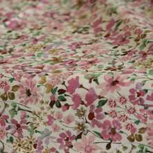 50/100/200/300*145cm 精致柔软的高品质植物棉质薄纱面料，带有优雅的花卉印花图案，适合所有季节 DIY 服装、工艺和时装设计 - 粉色 - 查看 8