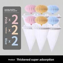 iDestry Waschmaschinenfilter Bildschirm Anti-Verwicklung Anti Klebende Entfernung Haar Saugen Reinigung Schwimmende Objekte Flecken Wäsche Kugel