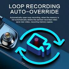 4.5-Inch Flip Mirror Dash Cam With Front And Rear Camera, 1080P Full HD, Super Night Vision, Parking Mode, Motion Detection, Loop Recording, Includes 32GB SD Card-Holiday Gift - Premium model (with 32G card) - 查看 7