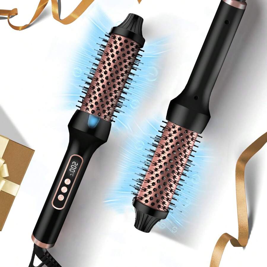 UKLISS 3-In-1 Multi-Function Hot Air Brush, Curling & Straightening, Automatic Rotating Hot Air Styler For Big Waves