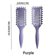 卷发刷、卷发刷、卷发定型刷、带叉的最佳卷发定型造型刷、用于梳理和定型的猪鬃毛发刷，减少拉扯和卷发分离，打造定型卷发，由 Candybrush 设计