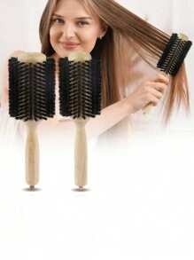 1 件木制卷发刷，天然野猪鬃毛，沙龙发型刷，用于丰盈、卷发、吹干、波浪发型，适合家庭和专业使用，返校、旅行度假必需品、女士发饰、刷子、发刷、边缘刷、刷头发、发梳、梳头发、顺发刷、球刷、迷你发刷、发刷套装、木梳、发刷、刷子、梳子、光滑后刷、发刷、边缘刷、刷头发、发梳、发刷套装、梳头发、迷你发刷、顺发刷、发刷、头发、配饰、美发产品、美发工具、美发用品、护发、卷发刷、理发师、理发师配件、美发设备、旅行必需品、旅行必需品、发型、美发