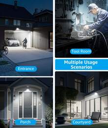 Aigostar Foco LED Exterior 20w, 1650LM Foco Proyector LED, IP65 Impermeable Luz de , Luz blanca 6500K Luces led exterior, Para Jardín, Patio, Garaje, Paquete de 2 - 20w-6500k - Ver 6