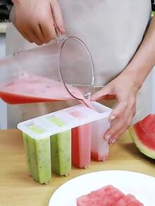 50 Stück Eisstiele, große & kleine Eisformen, Sommereislutscher-Formen für den Hausgebrauch, Eiswürfelbereiter, Eislutscher-Formen, DIY Eislutscher-Boxen, essentiell für Sommerkühlung, Halloween- und Weihnachtsparty-Zubehör