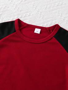 Set da 5 pezzi Magliette sportive a maniche lunghe con scollo rotondo, in tessuto a rete e inserti, adatte per ragazzi dai 7 agli 11 anni, per fitness, ciclismo, tennis, sport casual