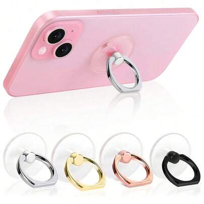 Transparenter Handyring-Halter, 360° drehbarer Fingerring-Ständer, kompatibel mit den meisten Handys, Tablets und Handyhüllen, kompatibel mit iPhone, Android-Handy, Geschenk zum Geburtstag, für Familie, Freunde Handygriff Handyhalter