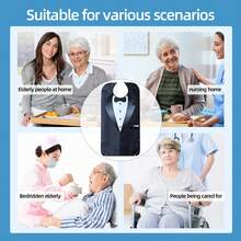 1pc Men's Dining Bib, Business Style, Machine Washable, Foldable Pocket, Protect Clothing, Suitable For Elderly And Caregivers, Seasonal Gift - Multicolor - View 10