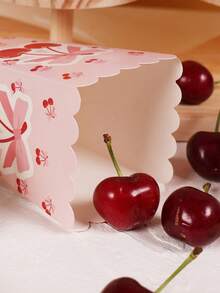 6 hộp đựng bỏng ngô chủ đề anh đào, kích thước 11,5x7x5,5cm, phong cách ngọt ngào và tươi mát/hộp đựng kẹo/hộp đựng đồ/hộp đựng bỏng ngô, thích hợp cho sinh nhật/tiệc tùng/lễ hội/mùa tựu trường/đám cưới. - Anh đào A - Xem 10