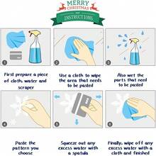 6 件/套万圣节女巫南瓜鬼蝙蝠玻璃窗贴纸，鬼屋的恐怖装饰，万圣节派对的节日墙壁艺术家居装饰万圣节装饰房间装饰墙壁装饰墙贴客厅装饰万圣节装饰万圣节装饰 - 彩色 - 查看 8