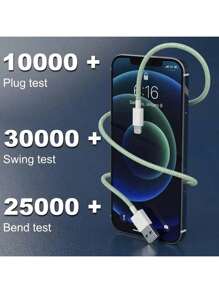 2 条数据线 + 6 条扎带组合套装，配备 3.3 英尺/6.6 英尺尼龙编织快速充电数据线，兼容 14/13/12/11/10，适合家庭和办公室使用