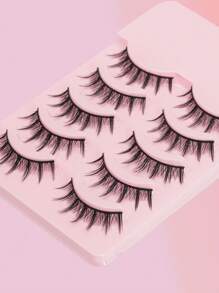 5 Pairs Manga Lashes Full Strip New Natural Wispy Soft False Eyelashes