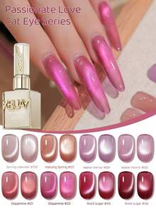 XEIJAYI Cat Eye Nail 2026 Holographic Nail Art 8Colors Set 15ml Reflective Cat's Eye Magnetic Nail Gel Soaking UV LED Gel Salon Female Nail Art Tools Fashion Nail Gel - Nhiều màu - Xem 1