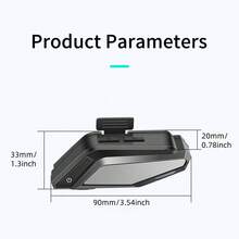 Kihous 1pc L8 Soft Tube Mic Motorcycle Wireless Motorcycle Helmet Headset Bluetooth Hands-Free Call Phone Motorcycle Waterproof Earphone Music Player Moto Helmet