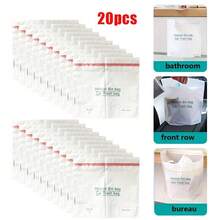 20pcs Disposable Garbage Bags For Cars, Vomit Bag These Bags Are Upgraded And Thickened For Durability. Suitable For Various Environments Such As Cars, Kitchens, Bedrooms, Studies, Travel, Camping, And Offices