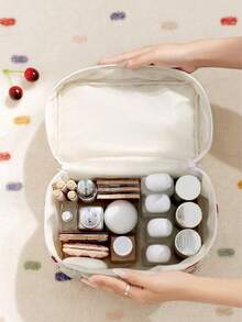 1/3 件套樱桃设计化妆包、时尚便携式化妆包、口红多功能收纳包、卫生巾、硬币、钥匙等、大容量可爱旅行梳洗包、旅行收纳化妆包、母亲节礼物、返校礼物化妆包、化妆品收纳化妆收纳化妆包、化妆包、情人节化妆包 - 彩色 - 查看 4