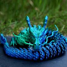 Duży, drukowany w 3D model smoka o wymiarach 60 cm/23,6 cala, dekoracja w kształcie latającego smoka, ozdoba na biurko, prezent na Boże Narodzenie, Halloween, Święto Dziękczynienia, Walentynki, Wielkanoc