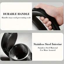 SOKANY Stainless Steel Electric Kettle With LED Indicator Light-No BPA, Automatic Shutdown And Dry Burning Protection, Including Coffee And Tea Heating Base