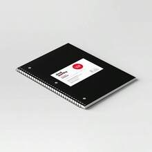 College Ruled Spiral Notebook - 100 Sheets, Durable Cover & Smooth Writing Paper | Perfect For School Notes, Office Meetings & Journaling (Subject Notebook, 10.5" X 8") - 黑色 - 查看 3