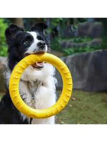 1pc Anti-Slip Pulling Ring Pet Dog Training Toy, Chew-Resistant EVA Floating Dog Toy For Pool, Summer