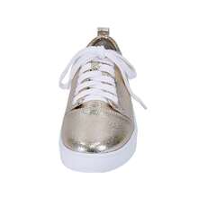 Fuzzy Anita Women's Wide Width Comfort Lace-Up Sneakers, Casual Shoes - 金色 - 查看 2