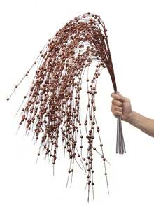 2/4/6/10 pièces Tige de baie scintillante artificielle Décoration d'arbre de Noël Branche scintillante de Noël DIY Couronne Mariage Fête Festival Cheminée Vase Décoration de maison Décorations de Noël Décoration de chambre Hiver