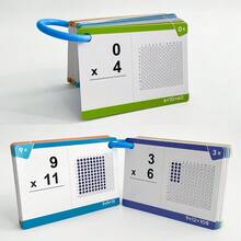 Lachilly 85 tarjetas de aprendizaje de multiplicación con gráficos y juegos de matemáticas, tarjetas interactivas de matemáticas para niños, herramientas de aprendizaje de operaciones matemáticas para aulas y escuelas en el hogar, recursos educativos para el hogar y el aula, juguetes educativos - Multicolor - Ver 11