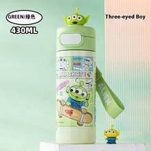 Disney 6-12岁学生水壶，316不锈钢保温水杯，适合学校使用，可直接饮用 - 彩色 - 查看 9