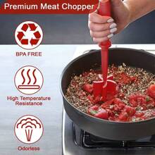 1 Handheld Kitchen Scraper & Mixing Tool - Stirring Shovel, Bowl Scraper, Meat Flipper - Heat-Resistant For Blending, Folding, Spreading, Scraping - Easy Clean Utensil For Batter, Dough, Ground Meat, Sauces