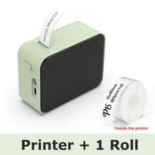 Marklife P15 迷你便携式标签打印机，自粘热敏打印机，贴纸打印机，口袋型蓝牙无墨标签打印机，姓名标签打印机