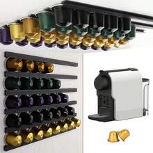 1set 6pcs Coffee Capsule Storage Holder Compatible With Any Coffee Capsule Storage Rack, Kitchen Storage Organizer - Multicolor - View 2