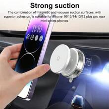 Base rotante a 360 gradi, supporto per telefono auto con ventosa a vuoto e magnete, compatibile con e Android, regalo per compleanni, famiglia e amici, accessori auto